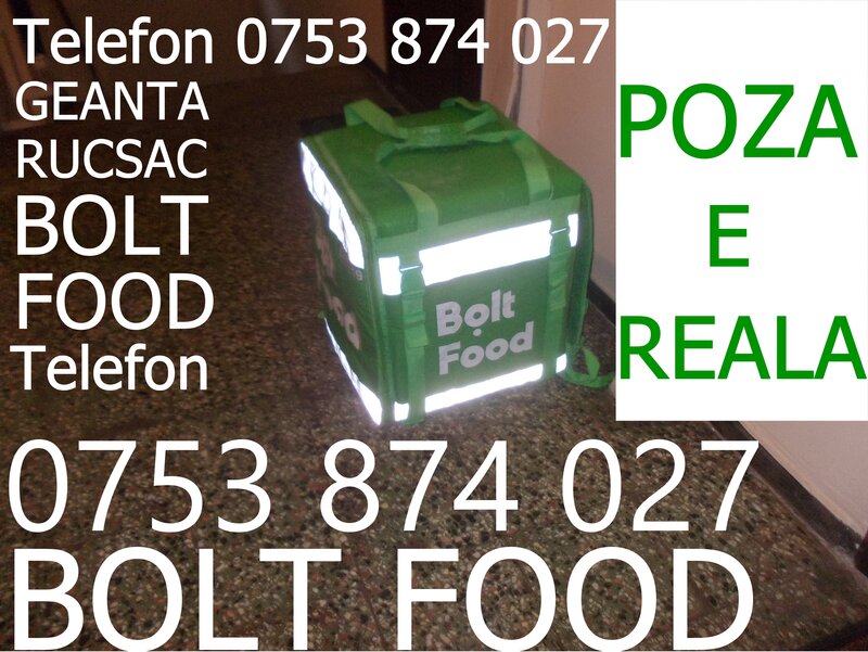 Geanta Bolt Food rucsac util si pentru Wolt Glovo Bringo Tazz Panda Uber