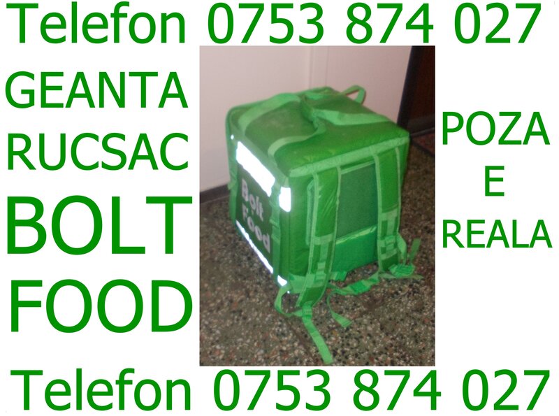Geanta Bolt Food rucsac util si pentru Wolt Glovo Bringo Tazz Panda Uber